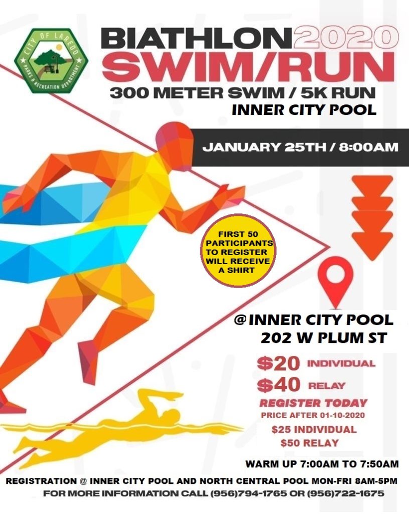 Inner City Pool Biathlon 2020 300 m swim/5 k run | Parks & Recreation