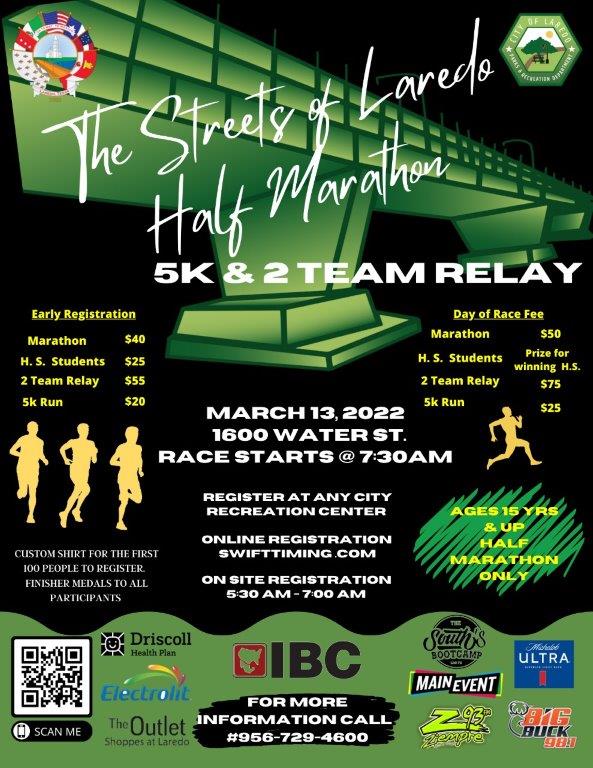 Half Marathon/5k & 2 Team Relay | Parks & Recreation Department