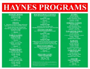 Haynes June 2022 Programs