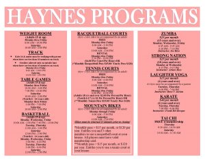 Haynes February 2023 Programs