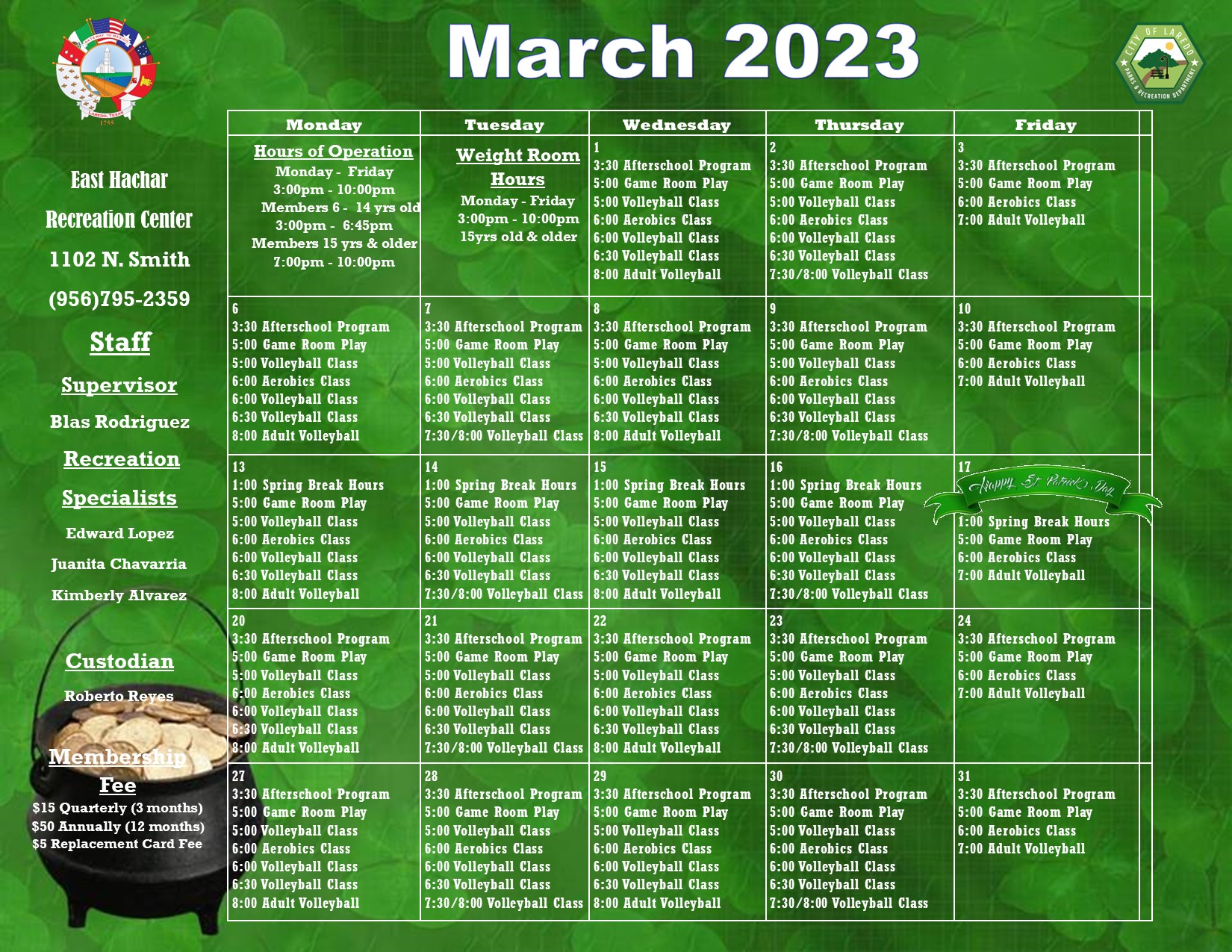 Calendar March 2023