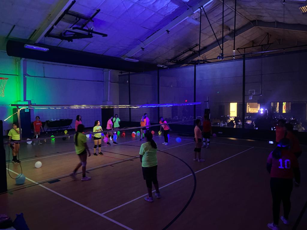 Neon Volleyball