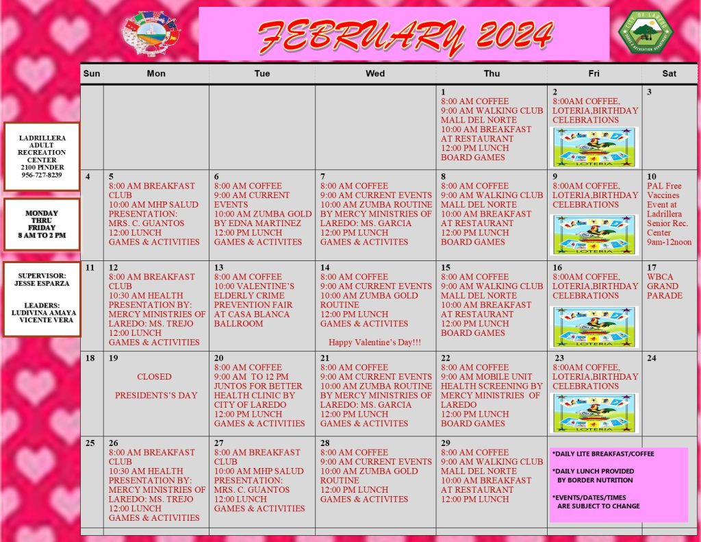 Calendar February 2024