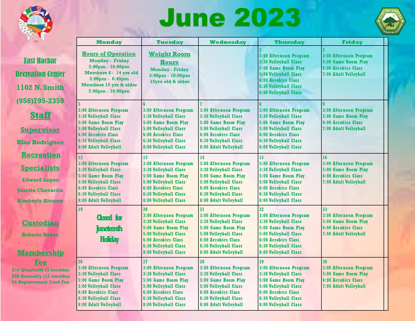 Calendar June 2023