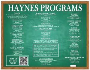 Haynes August 2025 Programs