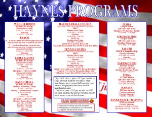 Haynes July 2024 Programs