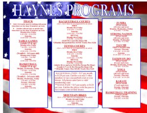 Haynes July 2025 Programs