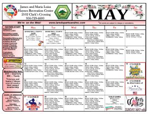Haynes May 2024 Calendar