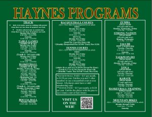 Haynes September 2025 Programs