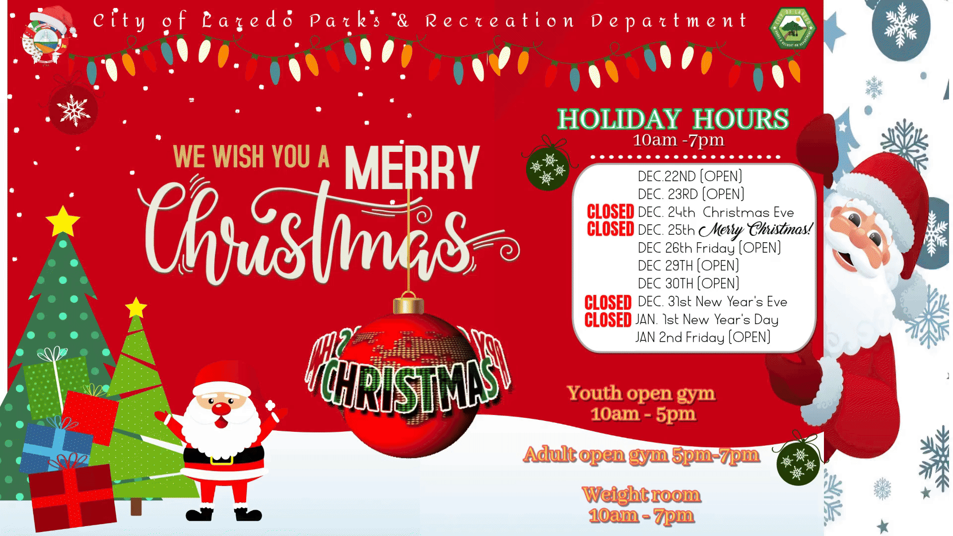 Holiday Hours Announcement (3)