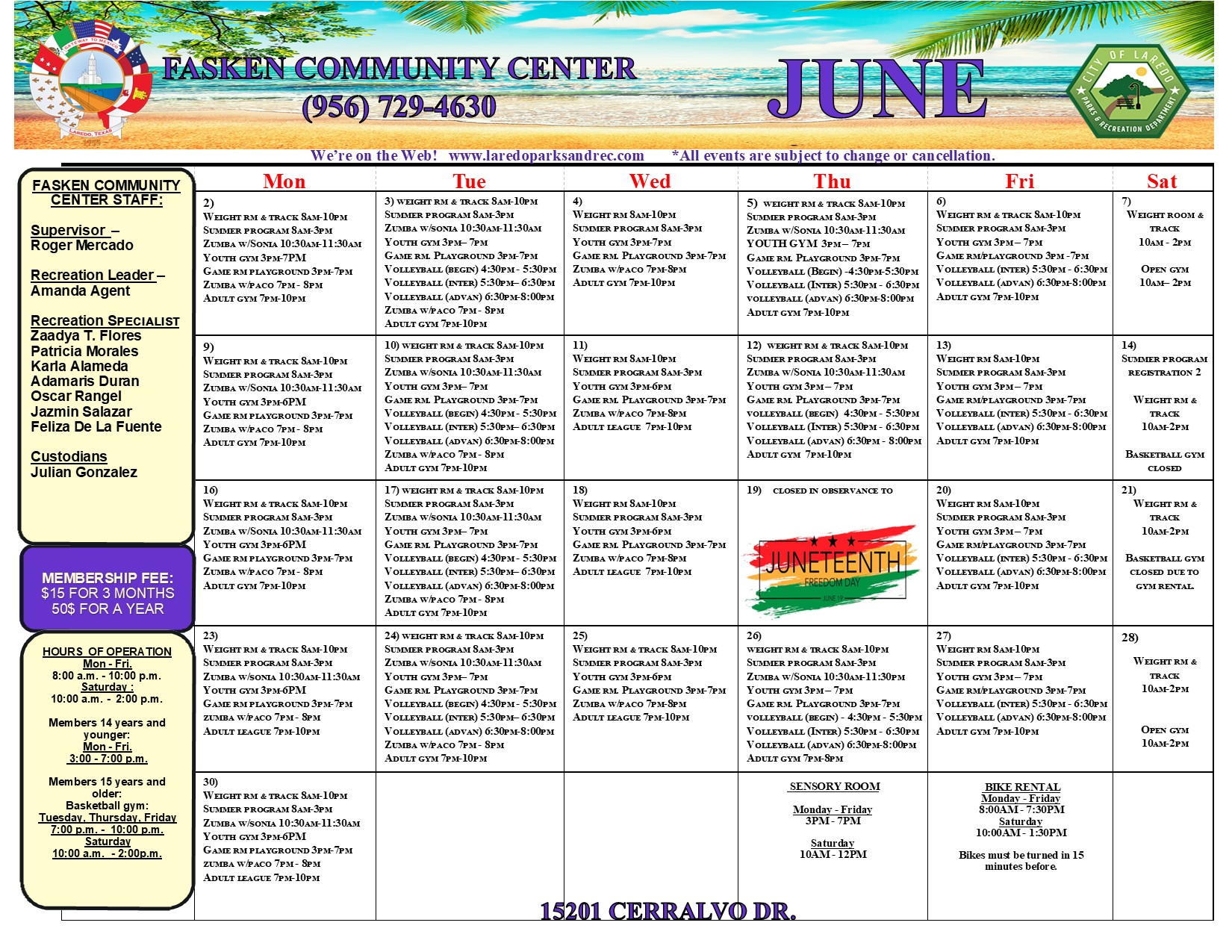 June 25 Calendar