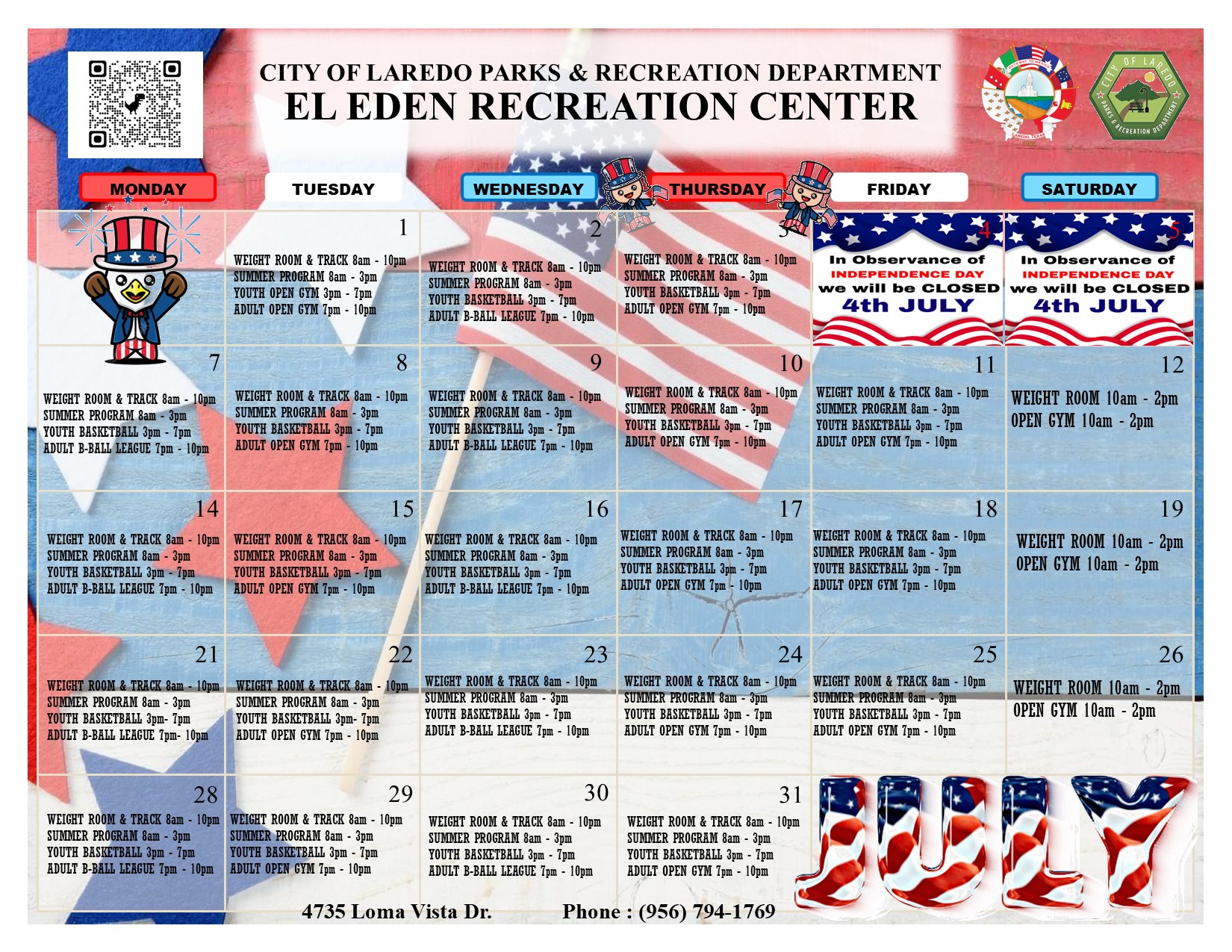 July Calendar 2025
