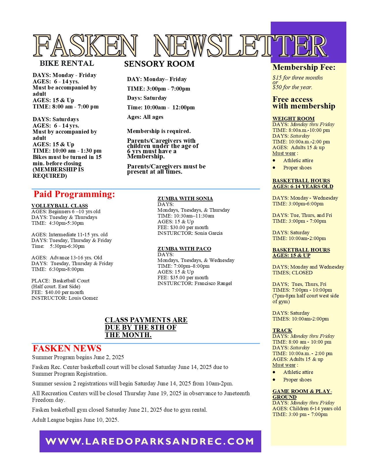 June 25 Newsletter