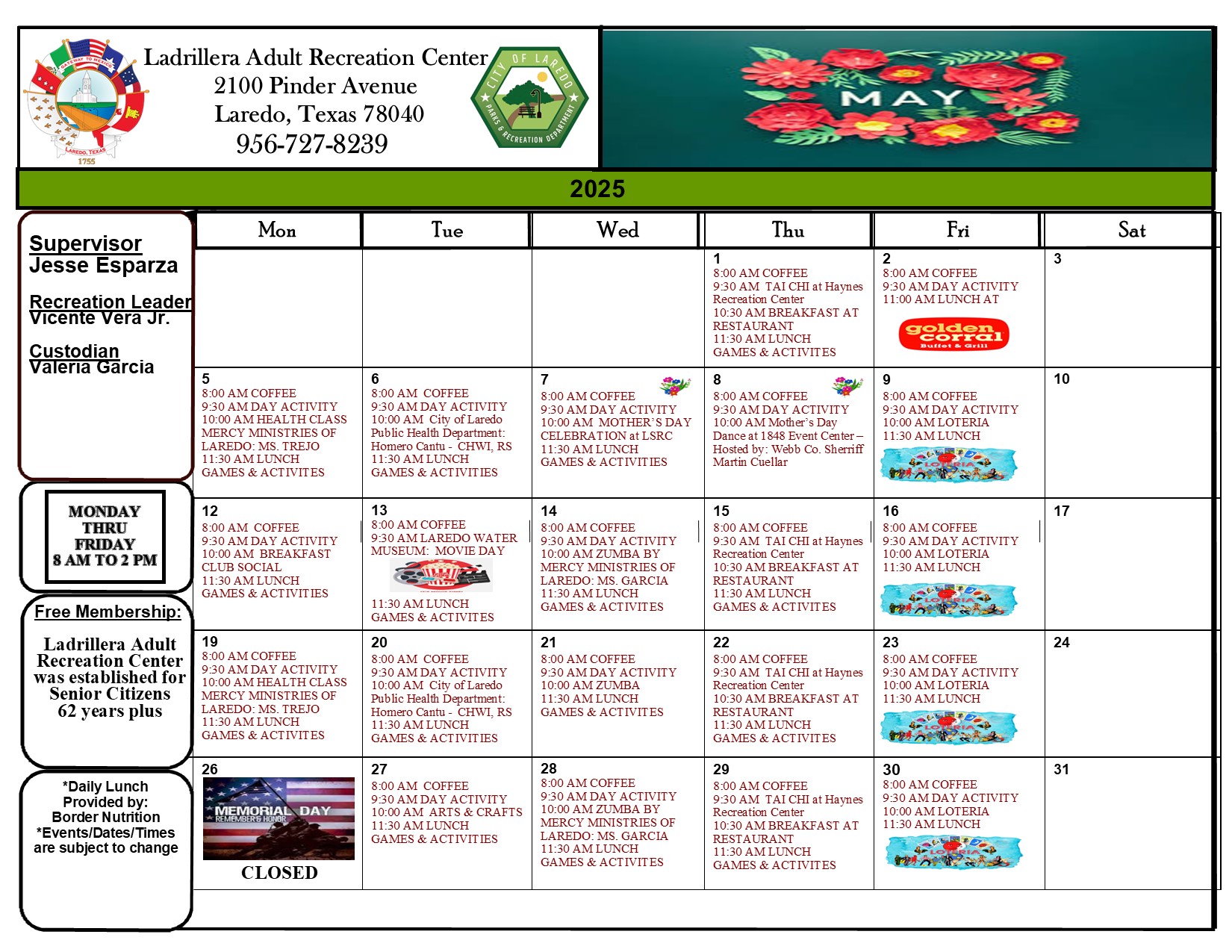 May 2025 Calendar