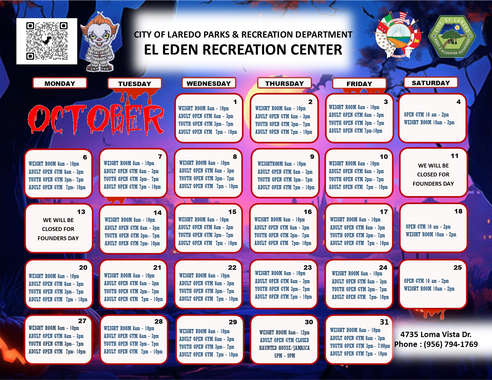 October Calendar 2025