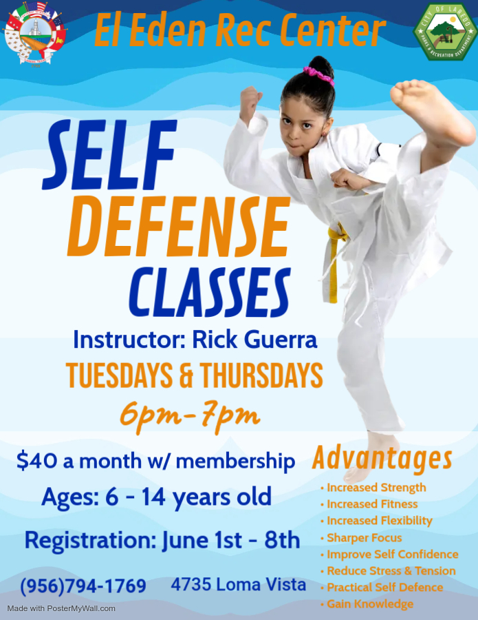 Self Defense Classes Flyer Made With Postermywall