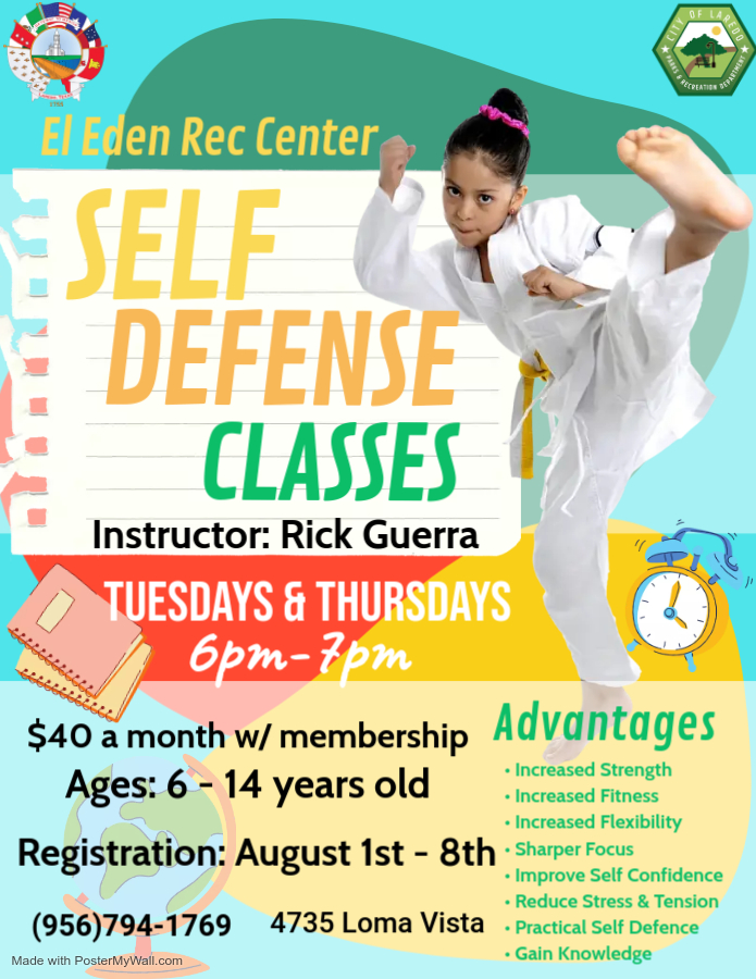 Self Defense Classes Flyer Made With Postermywall