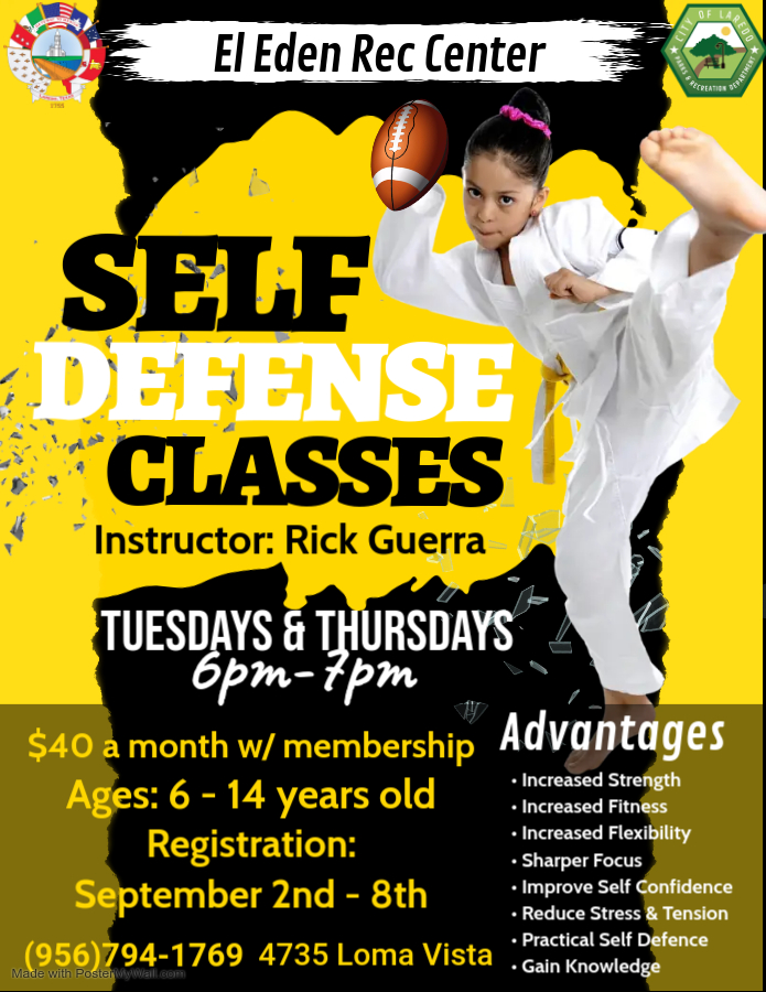 Self Defense Classes Flyer Made With Postermywall