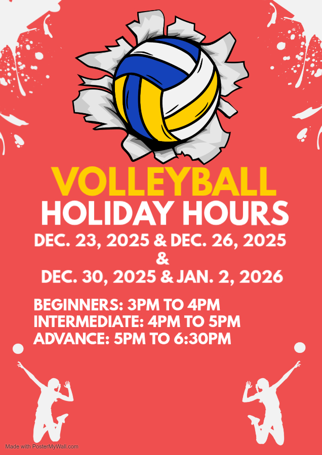 Volleyball Holiday Schedule. 2025