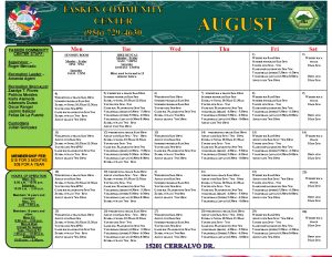 Calendar Aug. 2025