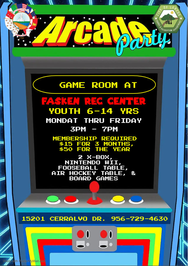 Game Room Flyer