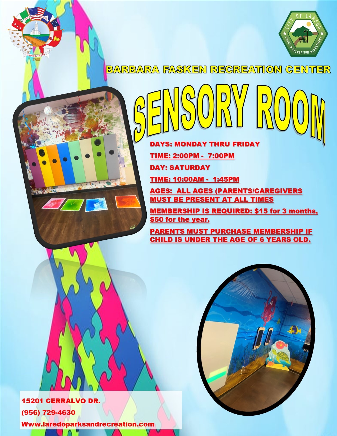 New Sensory Room Flyer